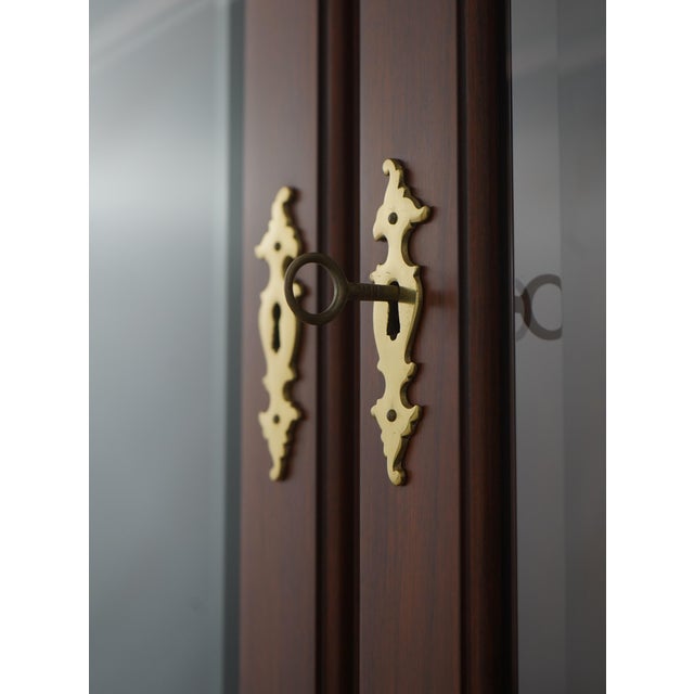 Brown Henkel Harris Cherry Chippendale Style Secretary Desk For Sale - Image 8 of 18