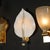 1970s Pair of Mid-Century Hand-Blown Murano Glass Striated Leaf Sconces by Franco Luce For Sale - Image 5 of 12