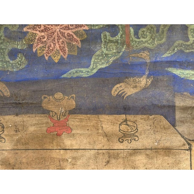 Large Ancestral Portrait of an Aristocratic Couple, Joseon Dynasty (Korea), 1750-1850, Mixed Media For Sale - Image 9 of 15