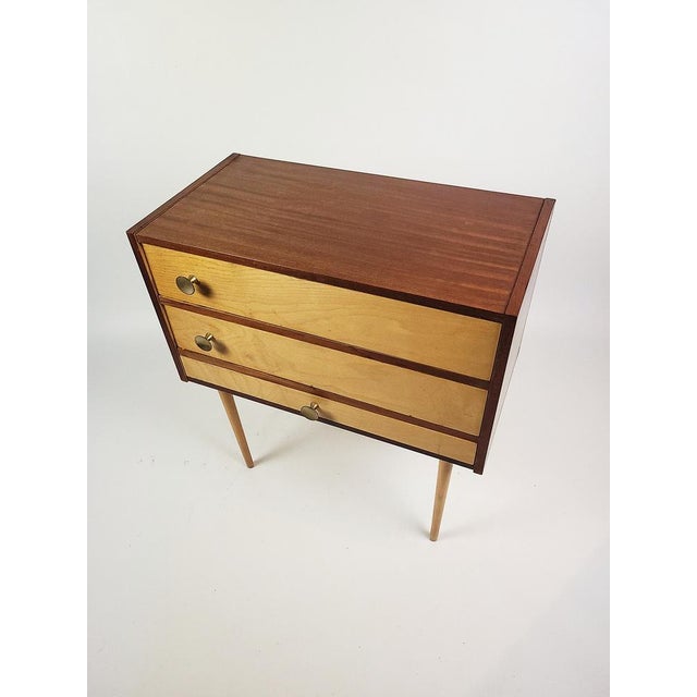 Brown Vintage Nightstand in Wood, 1970s For Sale - Image 8 of 14
