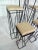 Mid 20th Century Modern Travertine and Metal Pedestals in the Manner of Paul Evans- 5 Pieces For Sale - Image 4 of 10