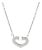 Cartier C Hearts 18k White Gold Pendant & Chain Necklace For Sale