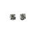 Contemporary 14 Karat White Gold Diamond Stud Earrings - 2 Pieces For Sale - Image 3 of 9