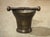 18th Century Bell Shaped French Bronze Mortar With Pestle, Inscribed Pe Amet For Sale - Image 11 of 11