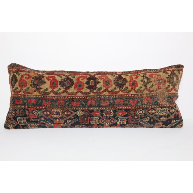 Art Deco Antique Tribal Rug Pillow Cover -16'' X 41'' For Sale - Image 3 of 12