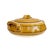 Vintage Studio Pottery Small Casserole Dish Mustard-Brown Rustic Stoneware For Sale - Image 4 of 8
