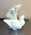 White Plaster Painted Bird Statue / Figurine For Sale - Image 4 of 4