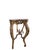 Wood Antique Louis XV Style Carved Console Table With Pink Marble Top For Sale - Image 7 of 8
