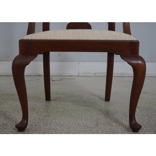 Set of 8 Henkel Harris Cherry Dining Room Chairs For Sale In Philadelphia - Image 6 of 12