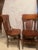 Traditional Vintage Cattail Back Dining Chairs For Sale - Image 3 of 3