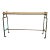 Mainland-Smith French Iron Finished Ribbed Rage Console Table For Sale