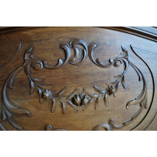 Antique French Rococo Full Bed For Sale - Image 4 of 8