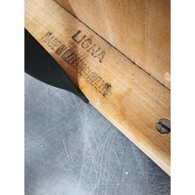 Adjustable Swivel Office Chair from Ligna, Former Czechoslovakia, 1950s For Sale - Image 15 of 16