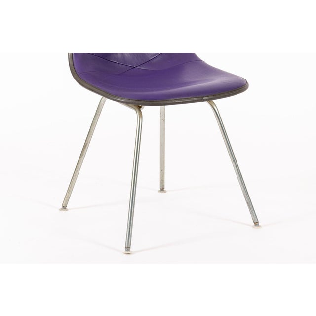 Vintage Mid Century Purple DSX Side Chairs by Eames for Herman Miller For Sale - Image 13 of 14