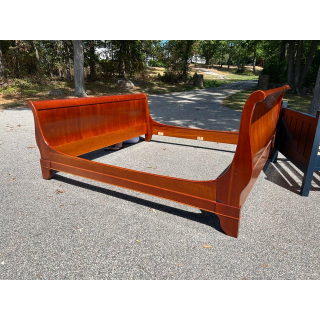 Grange French Cherry KingSize Sleigh Bed Chairish