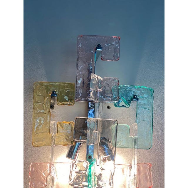 Contemporary Multicolors Handmade C Wall Sconce by Simoeng For Sale - Image 3 of 13