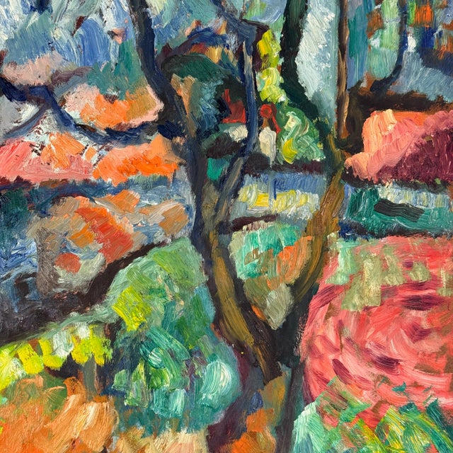 1964 Original Double Sided Oil Paintings on Board, Signed in Manner of Van Gogh & Paul Cézanne For Sale - Image 17 of 17