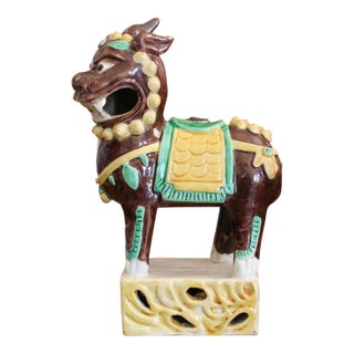 Chinese Porcelain Qilin Joss Stick Holder For Sale