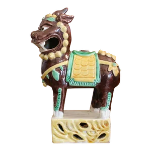 Chinese Porcelain Qilin Joss Stick Holder