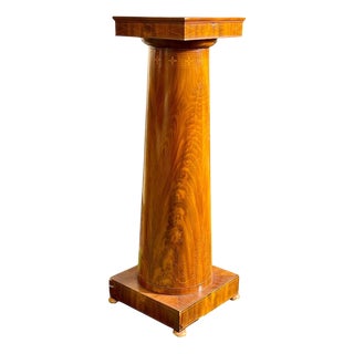 Charles X Mahogany Column For Sale