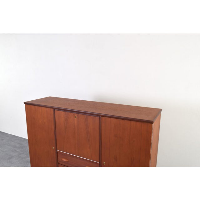 Mid-Century Danish Teak Highboard, 1960s For Sale - Image 17 of 18