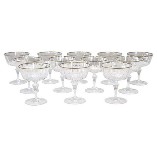 Murano Blown Glass Champagne Glasses by Nason & Moretti, Set of 12 For Sale - Image 11 of 11