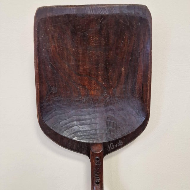 Handmade Wooden Shovel with Engraved Initials For Sale - Image 4 of 10