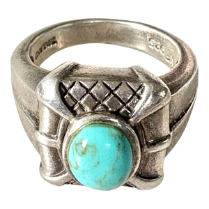 Vintage Sterling Silver and Turquoise Ring