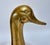 Mid 20th Century Vintage Brass Duck Head Bookends Hollywood Regency Circa 1950 For Sale - Image 5 of 8
