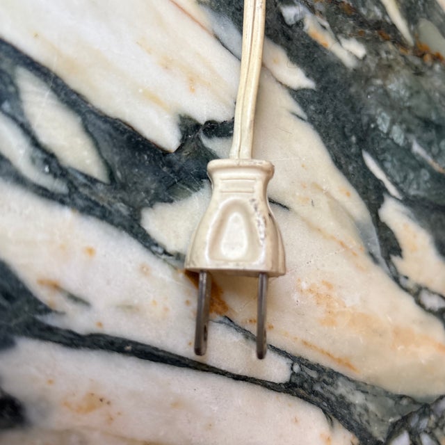 1950s French Style Blue Porcelain Table Lamp For Sale - Image 9 of 12