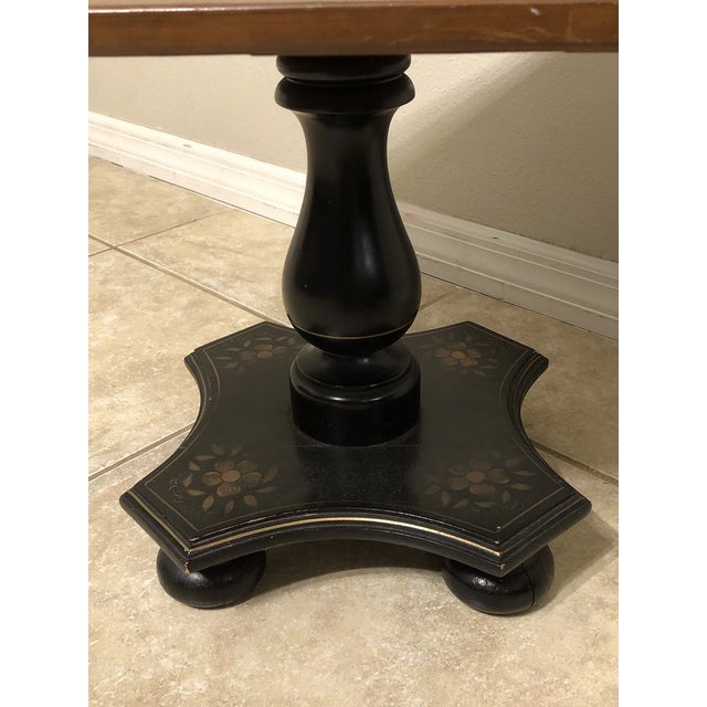 Ethan Allen Vintage Ethan Allen Hitchcock Square Pedestal End Table For Sale - Image 4 of 8