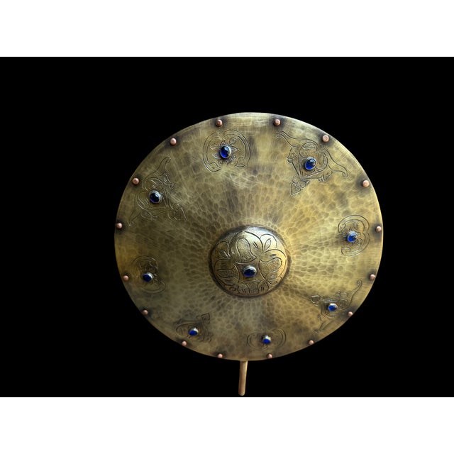Not Yet Made - Made To Order Hand Engraved Turkish Brass Armor Display Set For Sale - Image 5 of 11