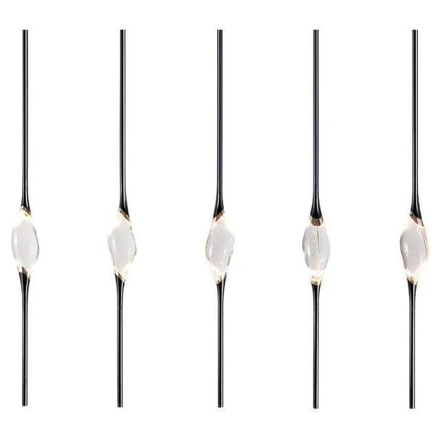 Glass Black + Gold Il Pezzo 12 Long Pendant by Il Pezzo Mancante For Sale - Image 7 of 7