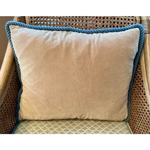 2010s Pair of Chelsea Textiles Throw Pillows With Braided Trim For Sale - Image 5 of 9
