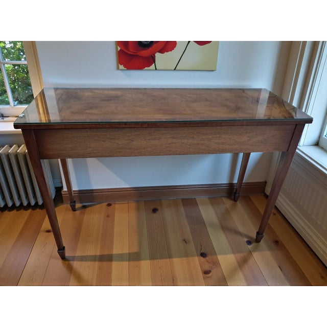 Wood Vintage Mahogany Writing Desk from Bevan Funnell Ltd., 1980s For Sale - Image 7 of 18