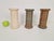 Vintage Scandinavian Ribbed Cylinder Vases, 1960s, Set of 3, in Flawless conditions. Designed 1960 to 1969