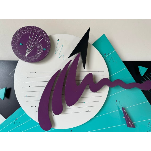 Richard (Rick) Ott (American, 1935 - 2007) Postmodern Memphis - Style Dimensional Wall Art Sculpture For Sale - Image 9 of 12