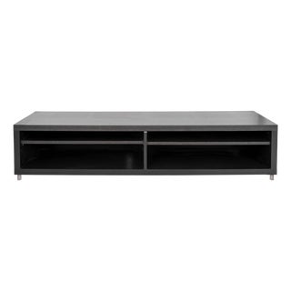 Modern Faux Wenge Wood Entertainment Console For Sale