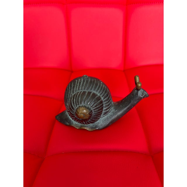 1980s Brass Snail For Sale In Miami - Image 6 of 9