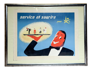 Expo 58 Service et Sourire Poster by M. Leclercq, 1958