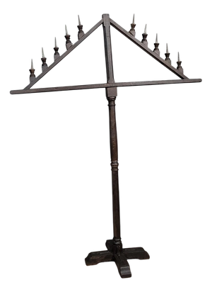 Large Chestnut Candlestick, 1650