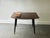 Small Mid-Century Vintage Side Table with Tapered Black Legs & Brass Ferrules For Sale - Image 4 of 6