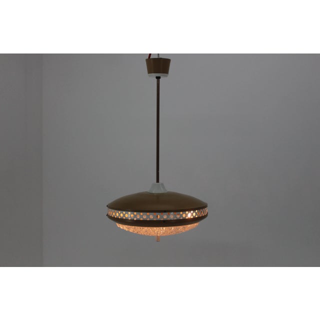 Made in Czechoslovakia. Made of brass, glass. Re-polished. Fully functional. Original condition. Up to 250V (Europe/UK...