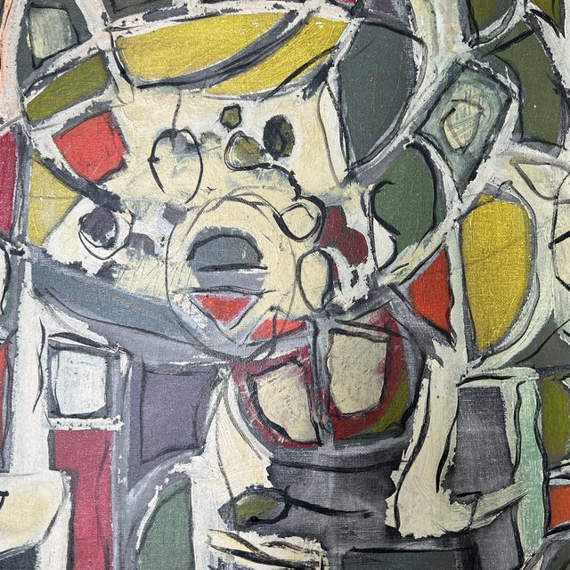 Contemporary original abstract painting by Stephen Heigh. Signed and framed. Measures 16x20 / 22x26 framed. Check out my...
