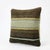 Mid-Century Modern Striped Turkish Kilim Pillow Cover 16'' X 16'' For Sale - Image 3 of 4
