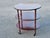 Early 20th Century Mahogany Oval Three-Tiered Rolling Bar Cart For Sale - Image 12 of 13