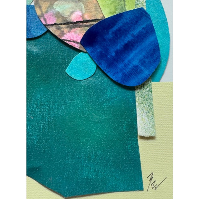Paper "Petal 2" Original Mixed-Media Collage on Paper by Zac Woodiel For Sale - Image 7 of 10