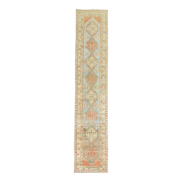 Anique Tribal Persian Serab Runner, 20th Century - 3' x 15'9" For Sale