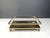 Hollywood Regency Vintage 23kt Gold 2-Tier Coffee Table from Belgochrom, 1970s For Sale - Image 3 of 11