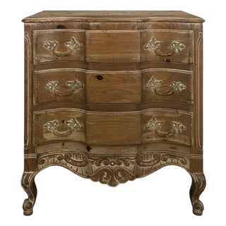 Directoire Style Chest of Drawers in Canted Pine For Sale